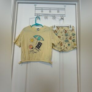 Old Navy Yellow Girl Matching Set